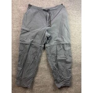 REI Convertible Hiking Pants Mens XXL Gray Zip Off Cargo Outdoor Trousers